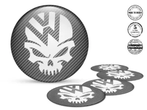 VW Domed Sticker Logo Car Rim Style